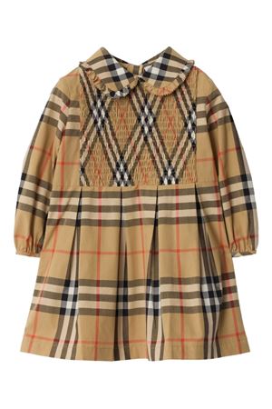 abito in cotone beige BURBERRY KIDS | 8112625B9368